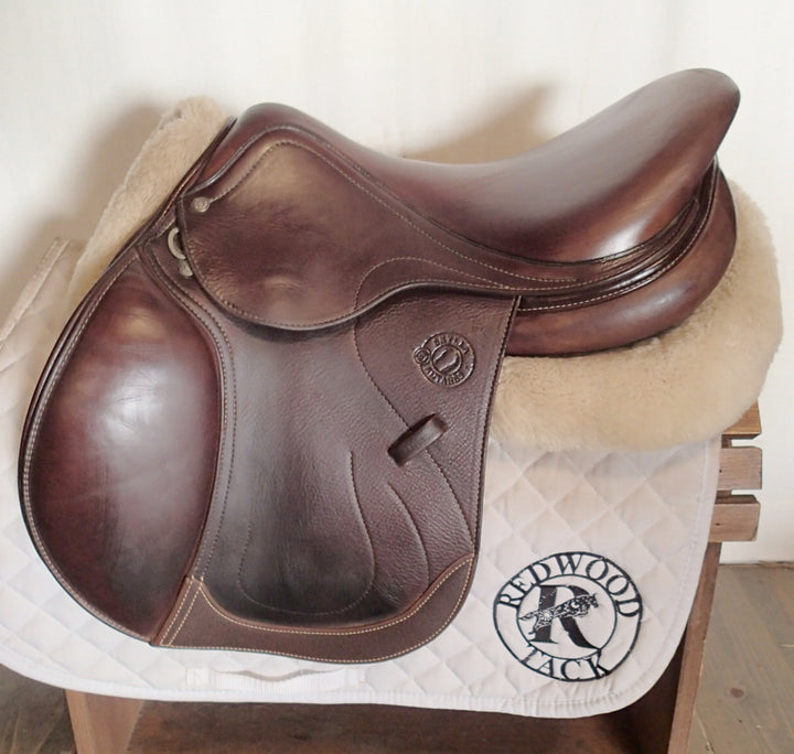 17.5" Antares Skylla Saddle - Full Buffalo - 2023 - 2N Flaps - 4.75" dot to dot (097)