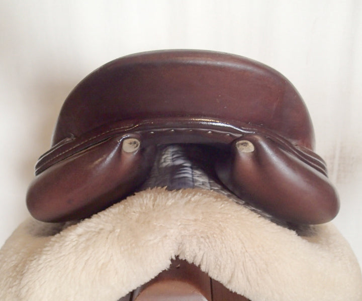17.5" Antares Skylla Saddle - Full Buffalo - 2023 - 2N Flaps - 4.75" dot to dot (097)