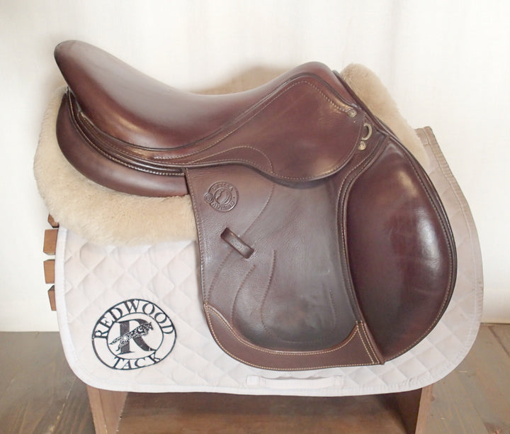 17.5" Antares Skylla Saddle - Full Buffalo - 2023 - 2N Flaps - 4.75" dot to dot (097)