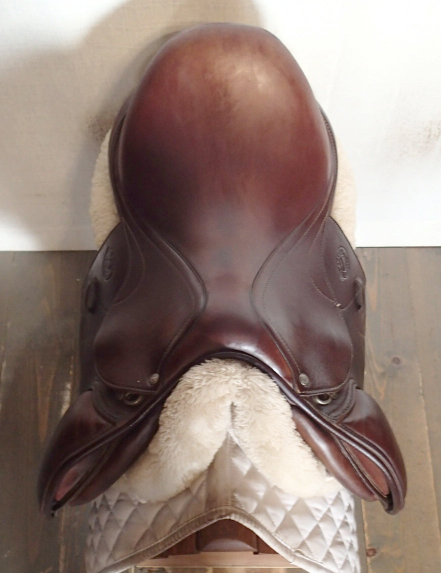 17.5" Antares Skylla Saddle - Full Buffalo - 2023 - 2N Flaps - 4.75" dot to dot (097)