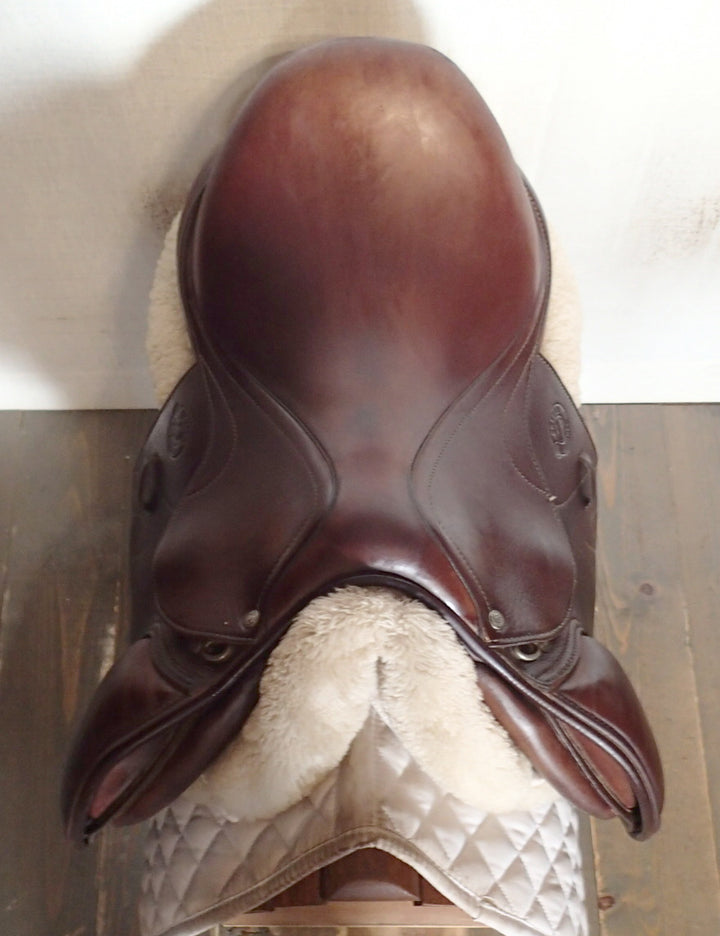 17.5" Antares Skylla Saddle - Full Buffalo - 2023 - 2N Flaps - 4.75" dot to dot (097)
