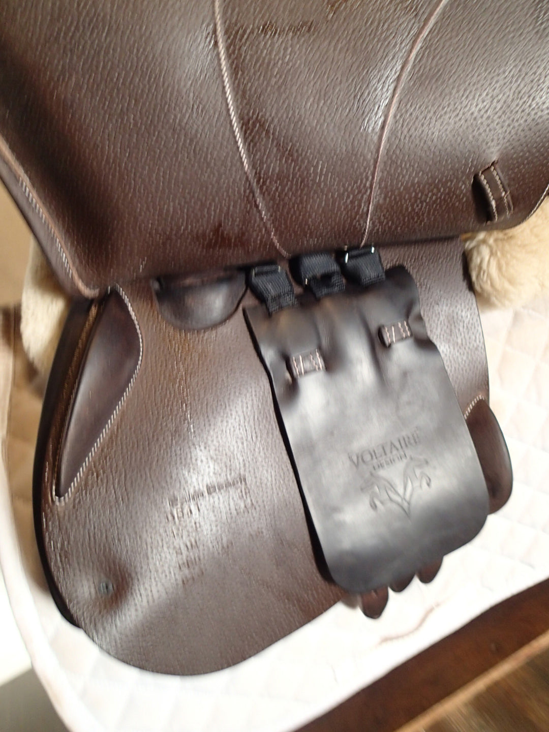 17.5" Voltaire Palm Beach Saddle - Full Buffalo - 2025 - 2AA Flaps - 5.25" dot to dot - Pro Panels (098)