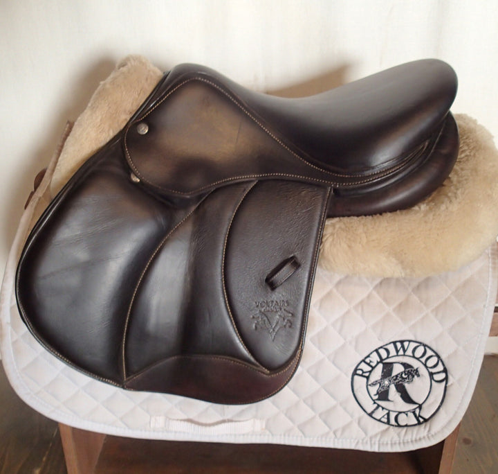 16" Voltaire Palm Beach Saddle - Full Buffalo - 2021 - 0A Flaps - 4.75" dot to dot - FIN Panels (099)