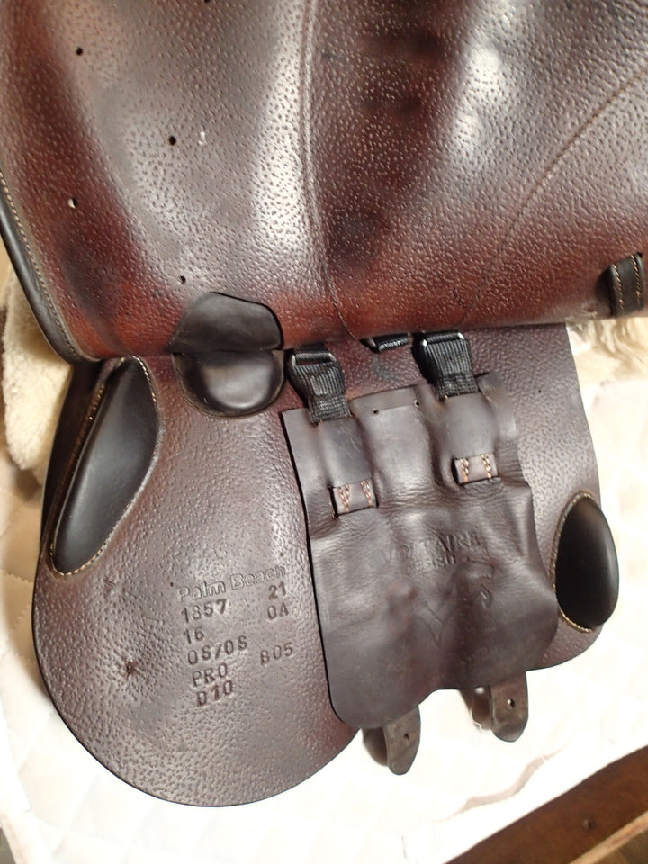 16" Voltaire Palm Beach Saddle - Full Buffalo - 2021 - 0A Flaps - 4.75" dot to dot - FIN Panels (099)