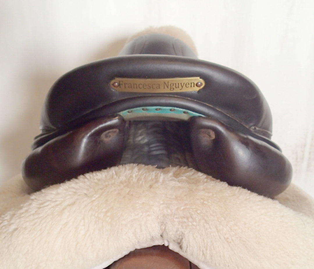 16" Voltaire Palm Beach Saddle - Full Buffalo - 2021 - 0A Flaps - 4.75" dot to dot - FIN Panels (099)