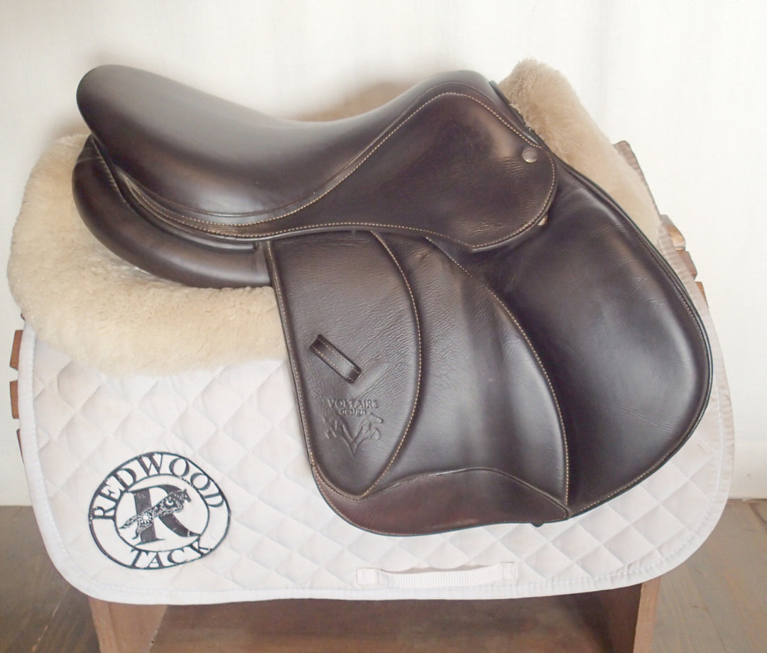 16" Voltaire Palm Beach Saddle - Full Buffalo - 2021 - 0A Flaps - 4.75" dot to dot - FIN Panels (099)