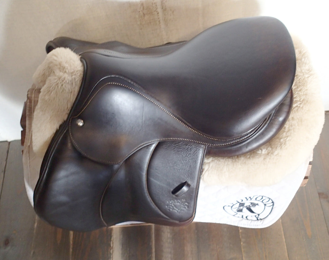 16" Voltaire Palm Beach Saddle - Full Buffalo - 2021 - 0A Flaps - 4.75" dot to dot - FIN Panels (099)
