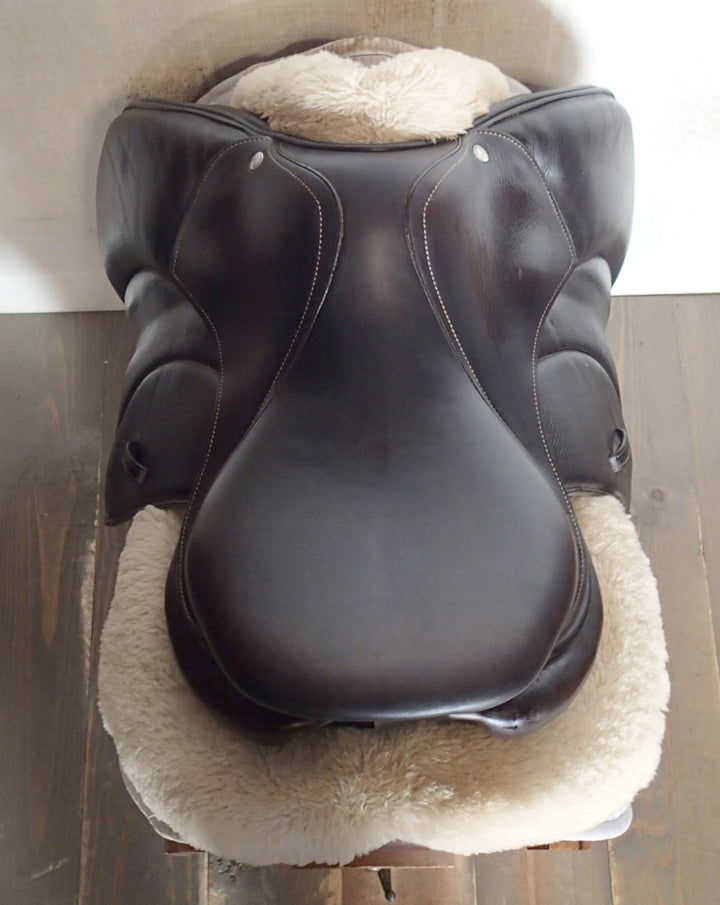 16" Voltaire Palm Beach Saddle - Full Buffalo - 2021 - 0A Flaps - 4.75" dot to dot - FIN Panels (099)