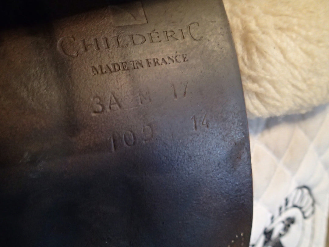 17" Luc Childeric Model M Saddle - 2014 - 5" dot to dot (100)