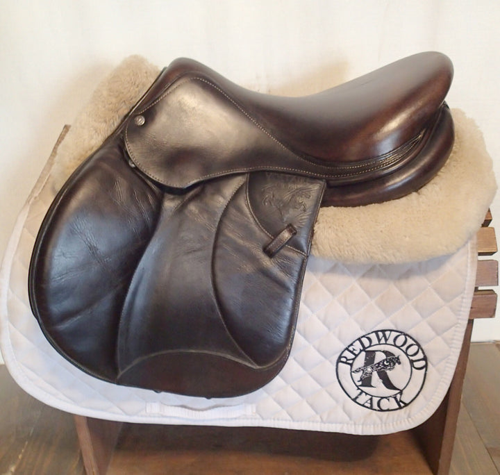 16.5" Voltaire Palm Beach Saddle - Full Buffalo - 2017 - 1 Flaps - 4.75" dot to dot - FIN Panels (104)