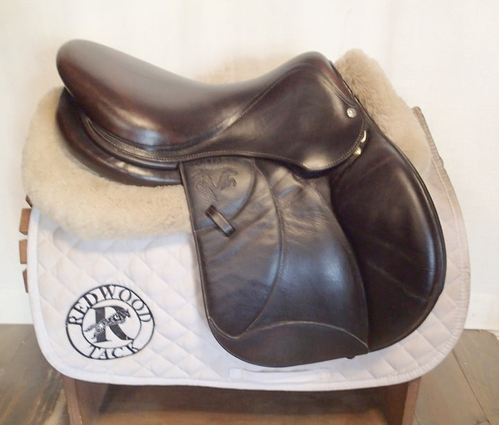 16.5" Voltaire Palm Beach Saddle - Full Buffalo - 2017 - 1 Flaps - 4.75" dot to dot - FIN Panels (104)