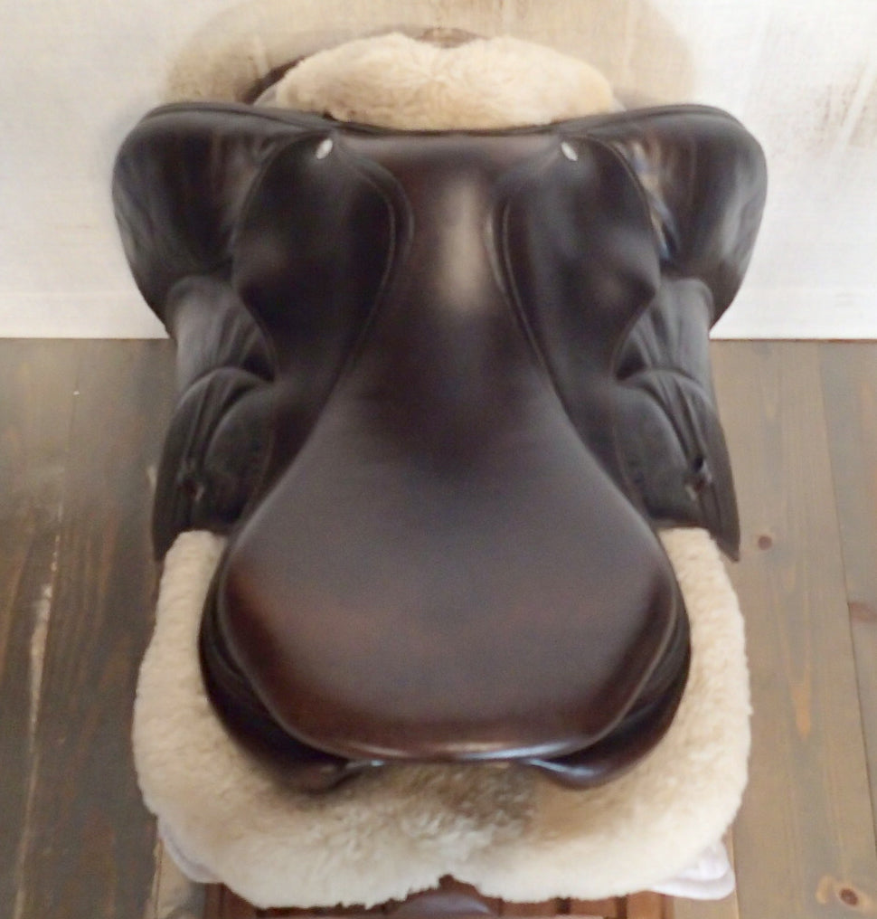 16.5" Voltaire Palm Beach Saddle - Full Buffalo - 2017 - 1 Flaps - 4.75" dot to dot - FIN Panels (104)