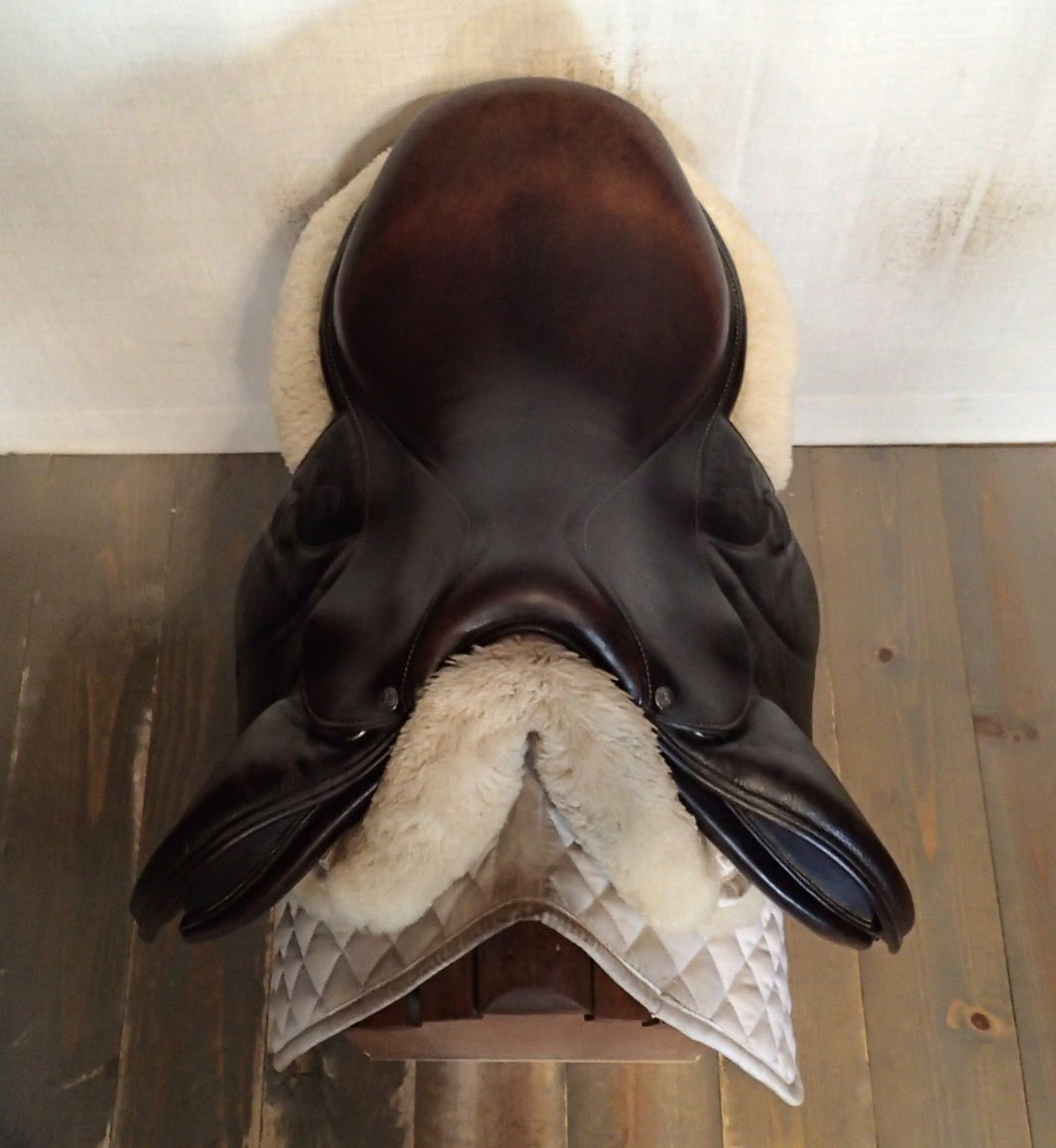 16.5" Voltaire Palm Beach Saddle - Full Buffalo - 2017 - 1 Flaps - 4.75" dot to dot - FIN Panels (104)