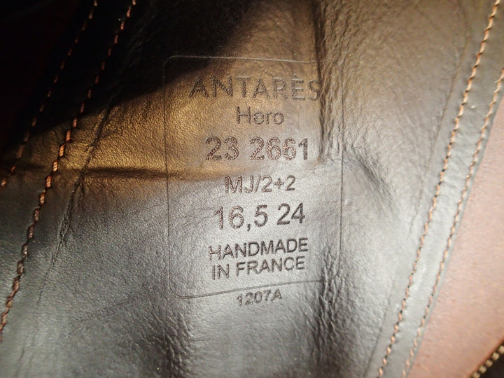 16.5" Antares Hero Saddle - Full Buffalo - 2023 - 5" dot to dot (112)