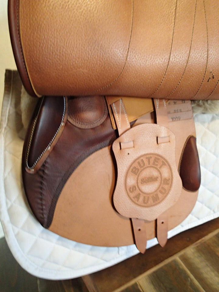 17" Butet Premium Saddle - Full Calfskin - 2015 - P Seat - 2.25 Flaps - 4.5" dot to dot (114)