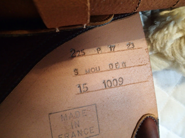 17" Butet Premium Saddle - Full Calfskin - 2015 - P Seat - 2.25 Flaps - 4.5" dot to dot (114)