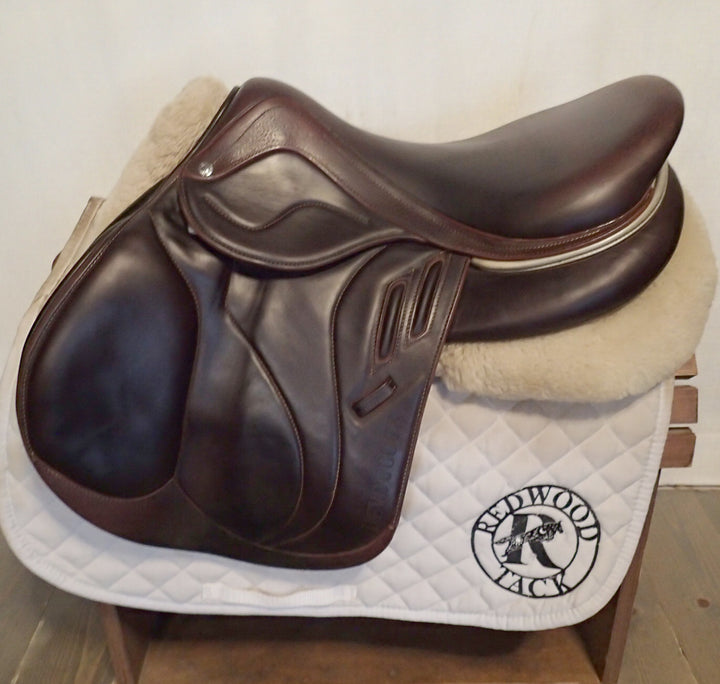 17.5" Devoucoux Biarritz Lab Saddle - Full Buffalo - 2023 - 2A Flaps - 4.5" dot to dot (116)
