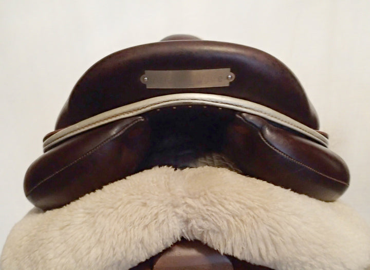 17.5" Devoucoux Biarritz Lab Saddle - Full Buffalo - 2023 - 2A Flaps - 4.5" dot to dot (116)