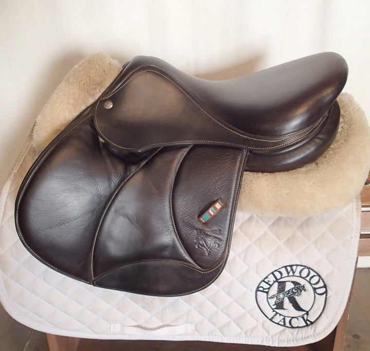 16" Voltaire Palm Beach Saddle - Full Buffalo - 2023 - 00A Flaps - 5" dot to dot - FIN Panels (118)