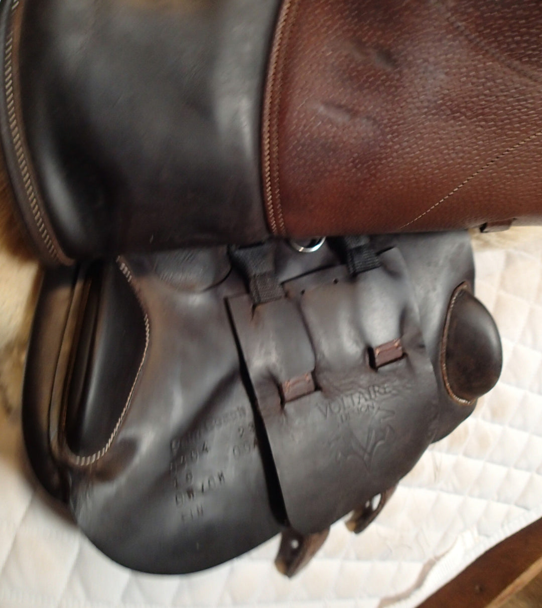 16" Voltaire Palm Beach Saddle - Full Buffalo - 2023 - 00A Flaps - 5" dot to dot - FIN Panels (118)