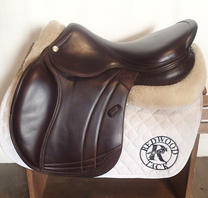 17.5" CWD Hunter Mademoiselle 2Gs Saddle - Full Buffalo - 2024 - 3LH Flaps - SE38 (119)