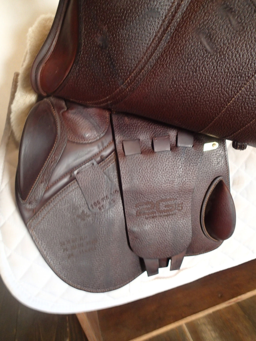 17.5" CWD Hunter Mademoiselle 2Gs Saddle - Full Buffalo - 2024 - 3LH Flaps - SE38 (119)