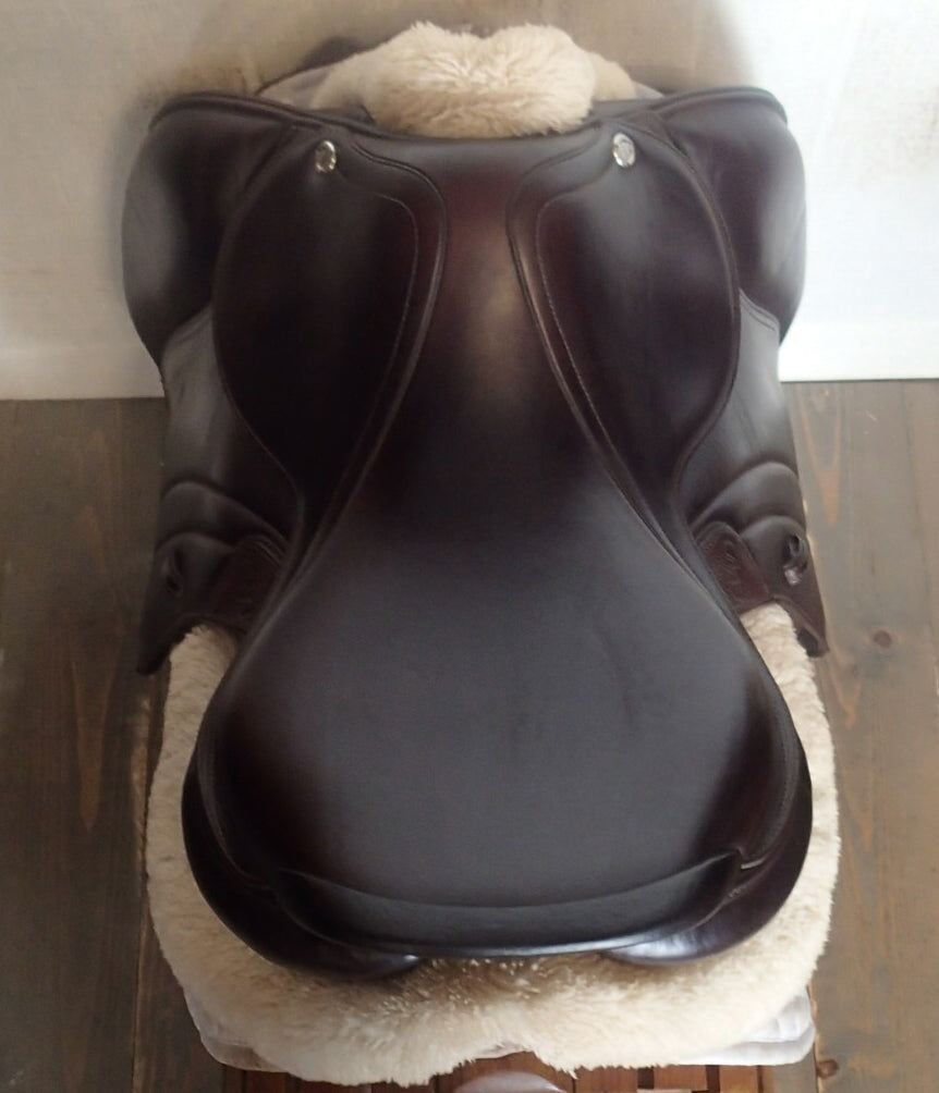17.5" CWD Hunter Mademoiselle 2Gs Saddle - Full Buffalo - 2024 - 3LH Flaps - SE38 (119)