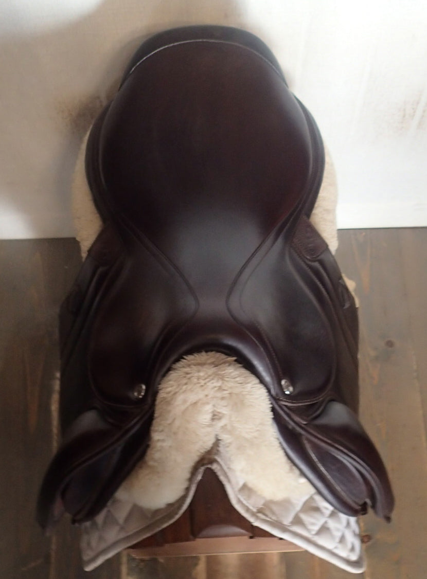 17.5" CWD Hunter Mademoiselle 2Gs Saddle - Full Buffalo - 2024 - 3LH Flaps - SE38 (119)