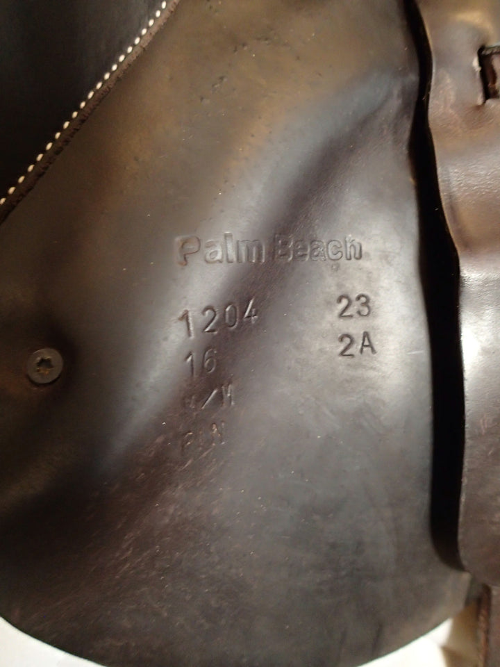 16" Voltaire Palm Beach Saddle - Full Buffalo - 2023 - 2A Flaps - 4.75" dot to dot - FIN Panels (125)