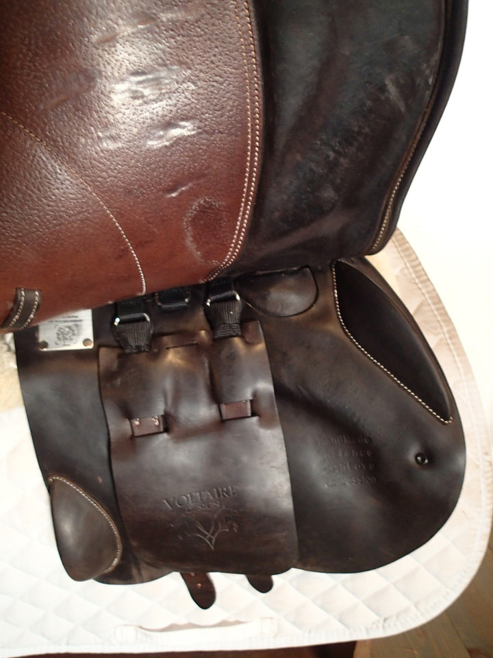 16" Voltaire Palm Beach Saddle - Full Buffalo - 2023 - 2A Flaps - 4.75" dot to dot - FIN Panels (125)