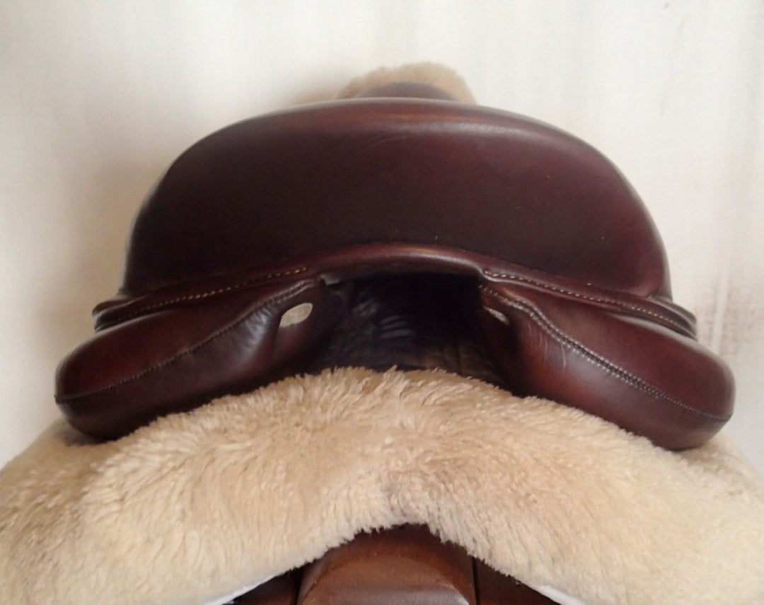 17" Antares Connexion Saddle - Full Buffalo - 2020 - 2AB Flaps - 5" dot to dot (133)