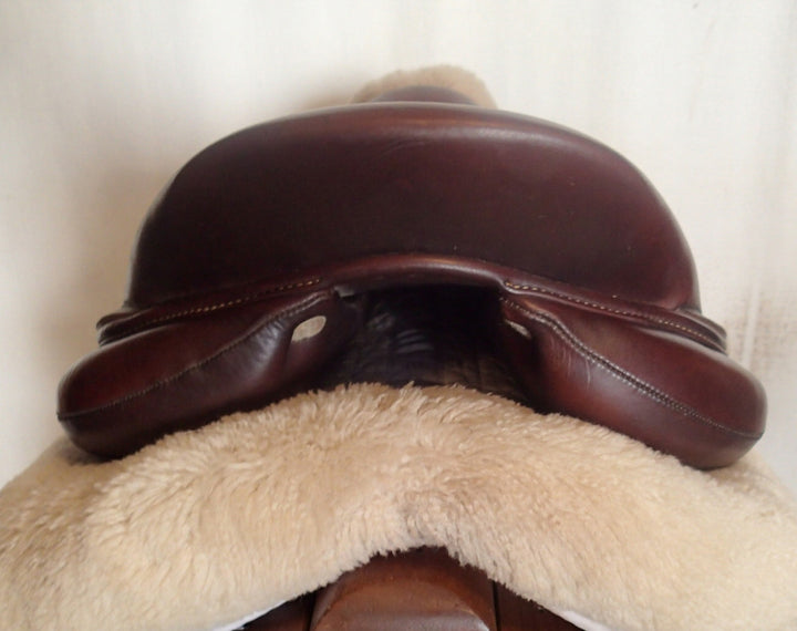 17" Antares Connexion Saddle - Full Buffalo - 2020 - 2AB Flaps - 5" dot to dot (133)