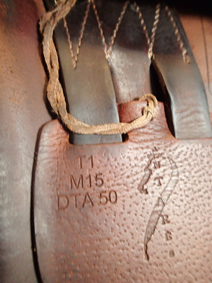 17" Antares Connexion Saddle - Full Buffalo - 2020 - 2AB Flaps - 5" dot to dot (133)