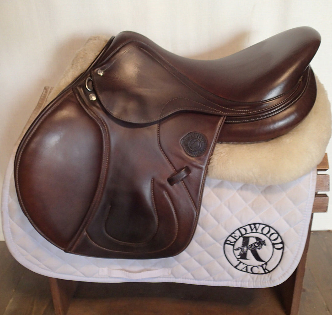 17.5" Antares Skylla Saddle - Full Calfskin - 2021 - 2A Flaps - 4.5" dot to dot