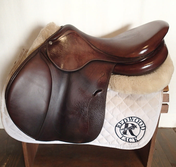 17.5" Antares Evolution Saddle - Full Buffalo - 2017 - 3A Flaps - 4.5" dot to dot (144)