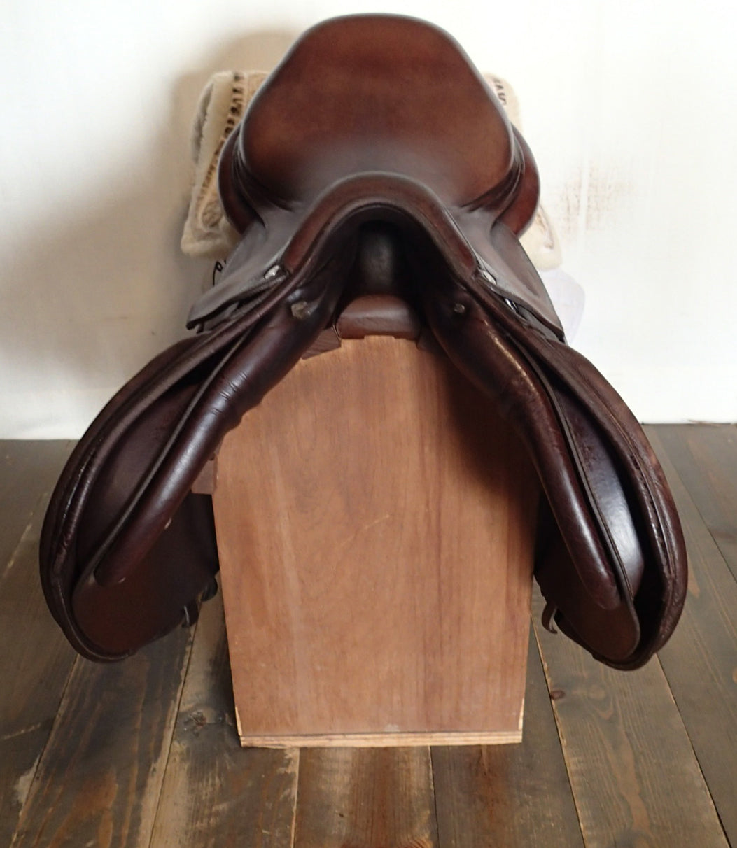 17.5" Antares Evolution Saddle - Full Buffalo - 2017 - 3A Flaps - 4.5" dot to dot (144)