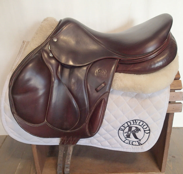 17.5" Devoucoux Chiberta O Monoflap Saddle - Full Buffalo - 2015 - 2A Flaps - 4.75" dot to dot