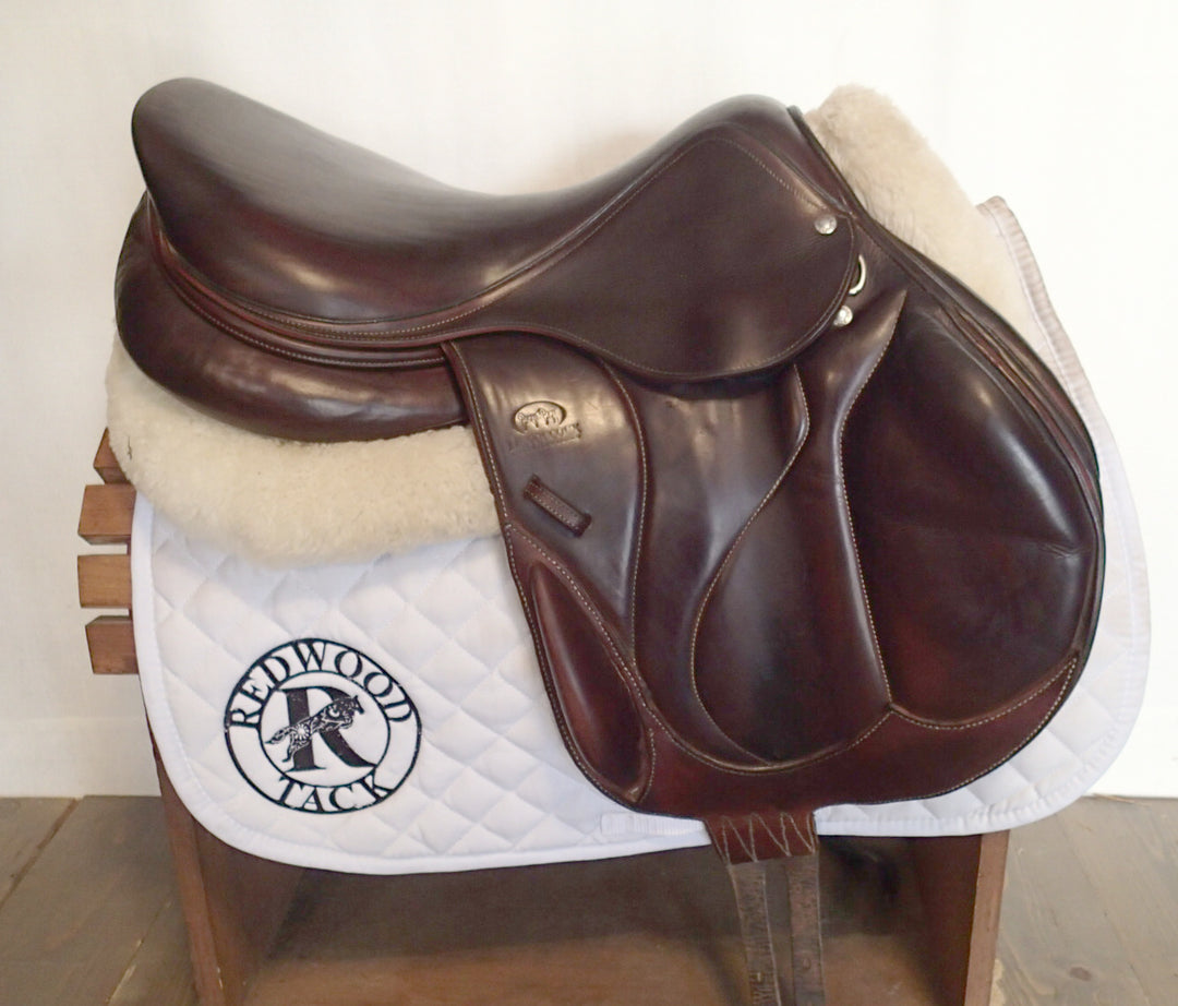 17.5" Devoucoux Chiberta O Monoflap Saddle - Full Buffalo - 2015 - 2A Flaps - 4.75" dot to dot