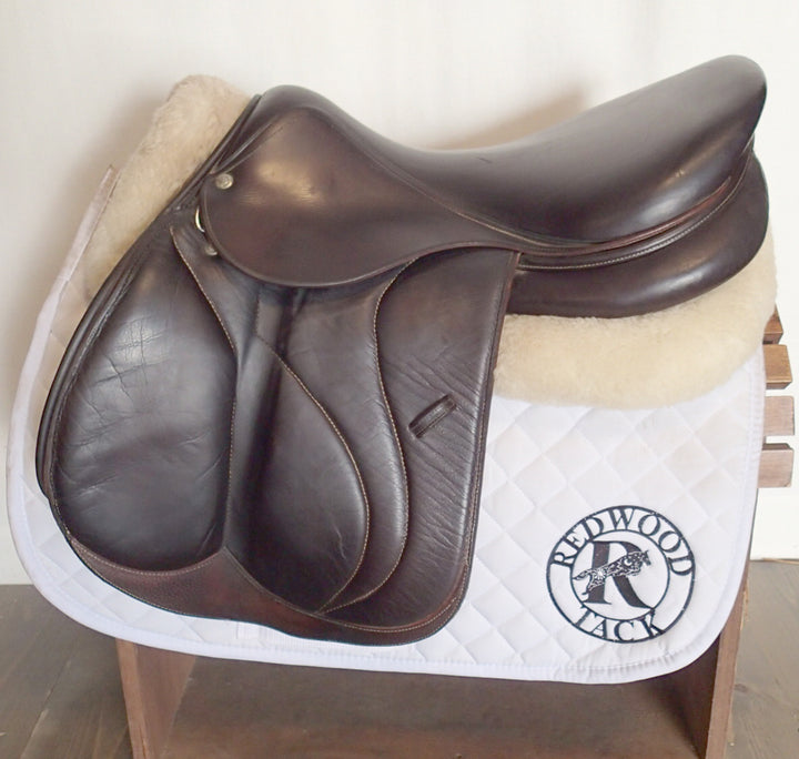 18" Devoucoux Biarritz O Saddle - Full Buffalo - 2016 - 3A Flaps - D3D - 4.75" dot to dot