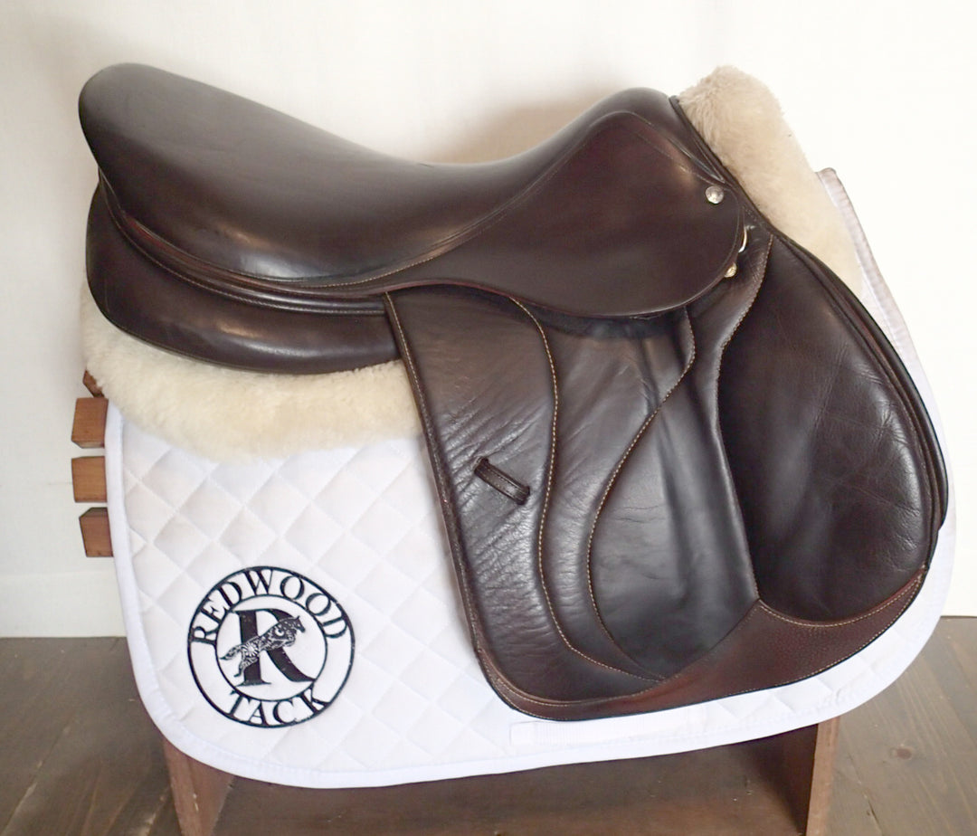 18" Devoucoux Biarritz O Saddle - Full Buffalo - 2016 - 3A Flaps - D3D - 4.75" dot to dot