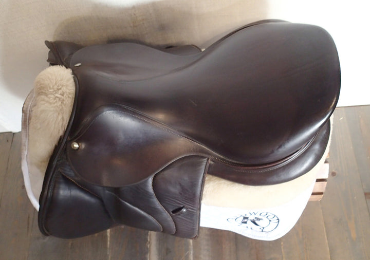 18" Devoucoux Biarritz O Saddle - Full Buffalo - 2016 - 3A Flaps - D3D - 4.75" dot to dot