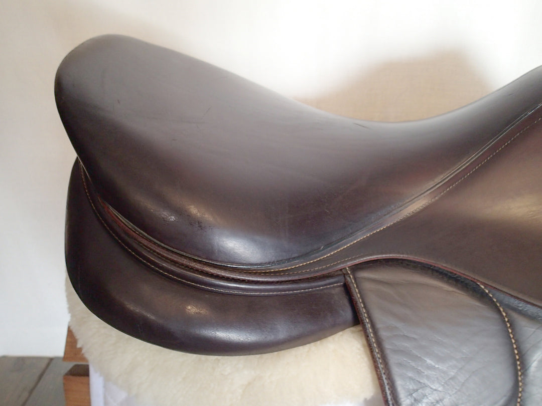 18" Devoucoux Biarritz O Saddle - Full Buffalo - 2016 - 3A Flaps - D3D - 4.75" dot to dot