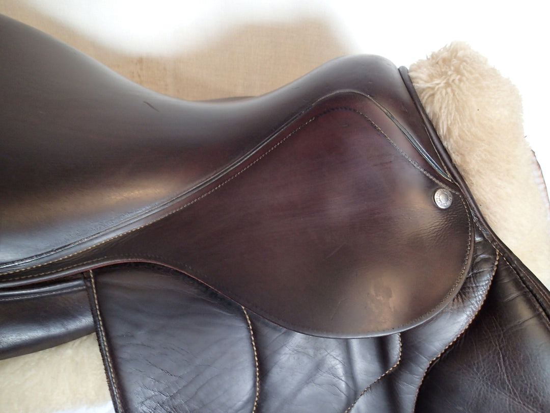 18" Devoucoux Biarritz O Saddle - Full Buffalo - 2016 - 3A Flaps - D3D - 4.75" dot to dot