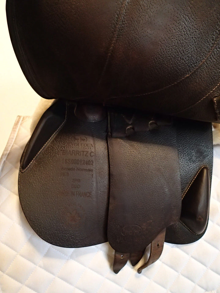 16.5" Devoucoux Biarritz C Saddle - Full Buffalo - 2016 - 1 Flaps - D3D - 5" dot to dot