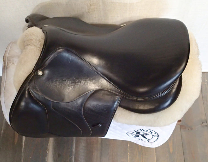 16.5" Devoucoux Biarritz C Saddle - Full Buffalo - 2016 - 1 Flaps - D3D - 5" dot to dot