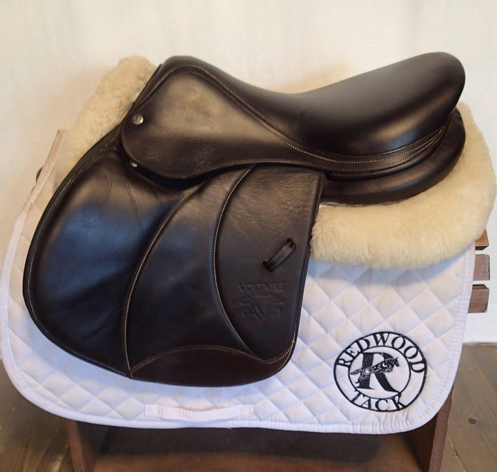 17" Voltaire Palm Beach Saddle - Full Buffalo - 2022 - 1A Flaps - 4.75" dot to dot - FIN Panels