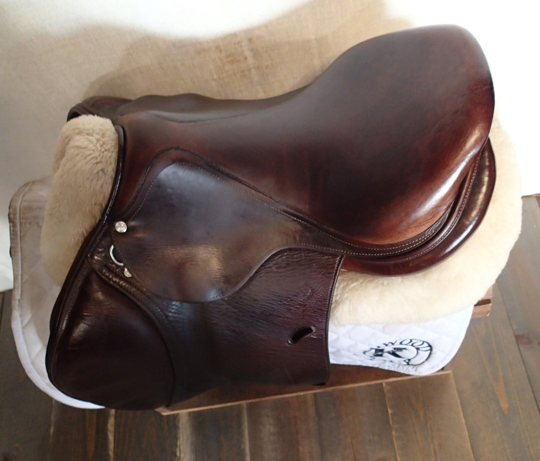 17" Antares Contact Saddle - Full Buffalo - 2015 - 2A Flaps - 4.75" dot to dot