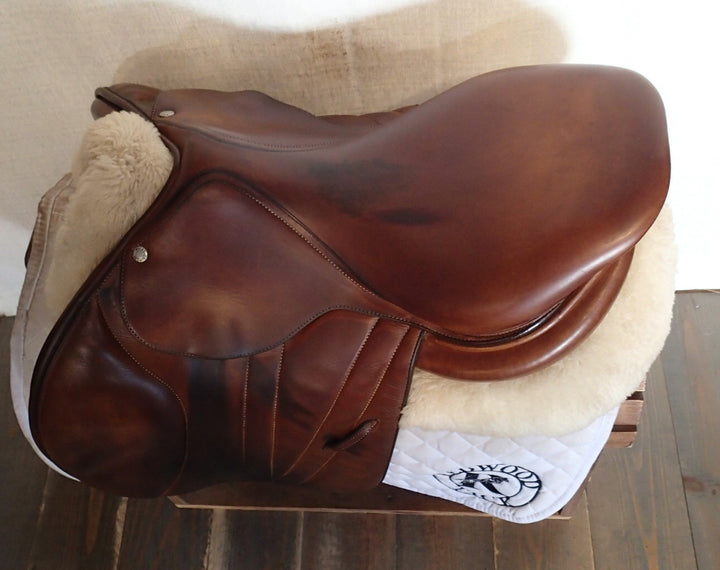 17" Butet Premium Saddle - Full Calfskin - 2016 - P Seat - 2 Flaps - 4.75" dot to dot