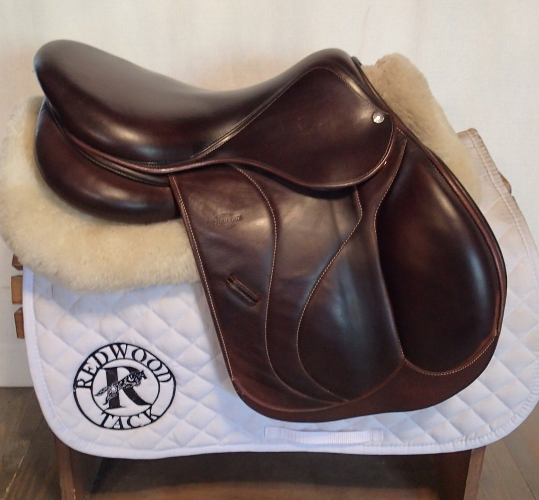 16.5" Devoucoux Biarritz S Saddle - Full Buffalo - 2022 - 2 Flaps - 4.5" dot to dot