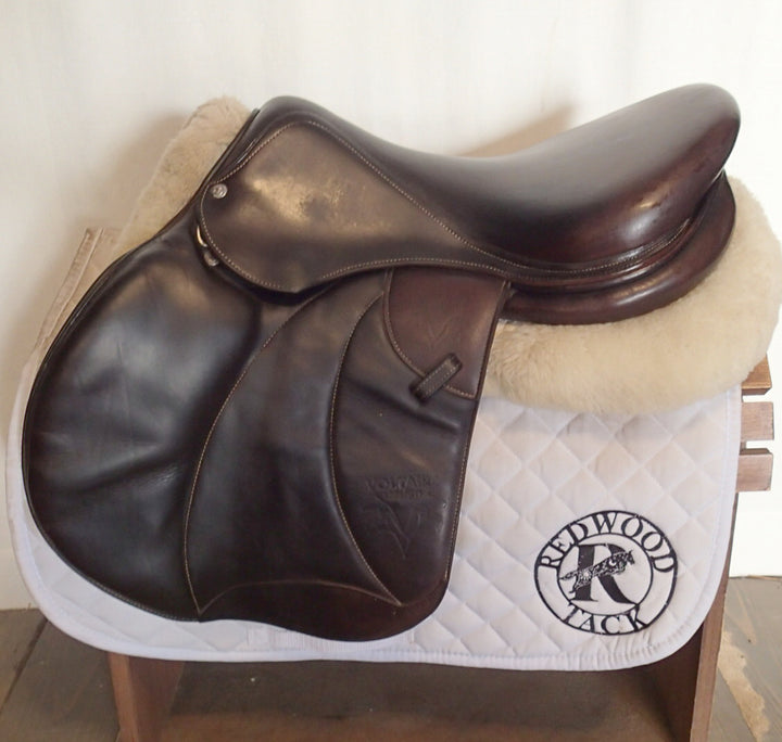 17.5 Voltaire Palm Beach Saddle - Full Buffalo - 2016 - 3AA Flaps - 4.75" dot to dot - Pro Panels